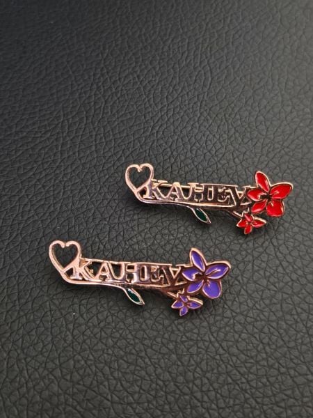 KAHEV Roza Rengi Broş