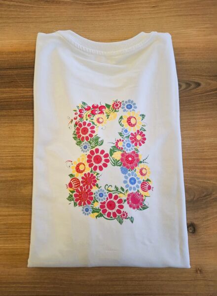 Çiçek Desenli Sweatshirt