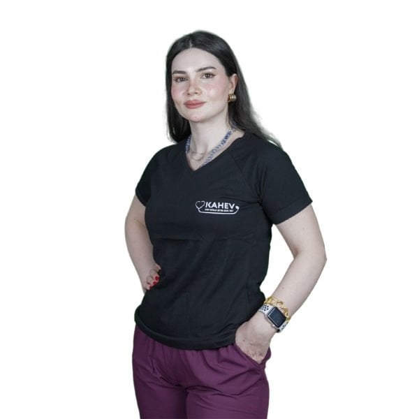 Siyah Kadın KAHEV Tişört