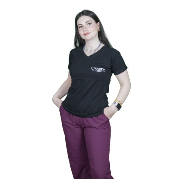 Siyah Kadın KAHEV Tişört