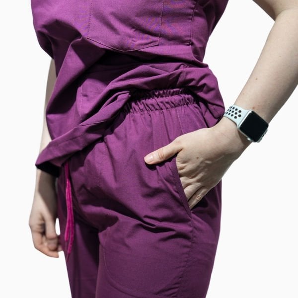 Mürdüm Yarasa Kol Kadın Cerrahi Forma