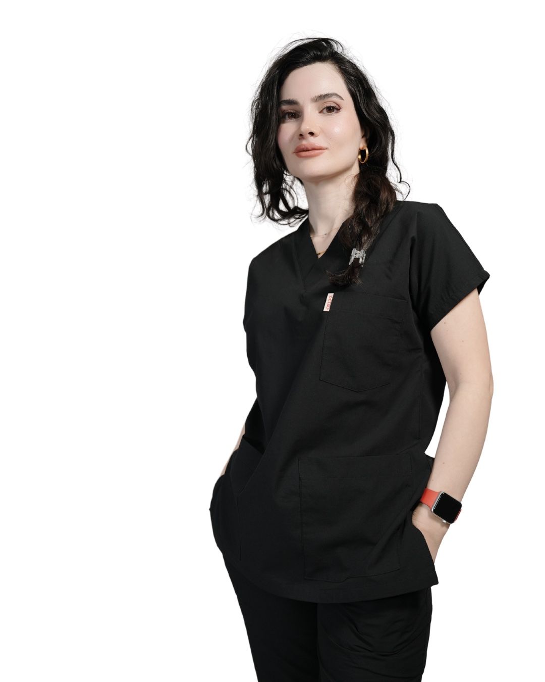 Siyah Kadın Yarasa Kol Forma