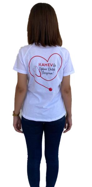 Beyaz Kadın KAHEV Tişört