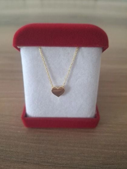 Kalp Kolye Gold Rengi