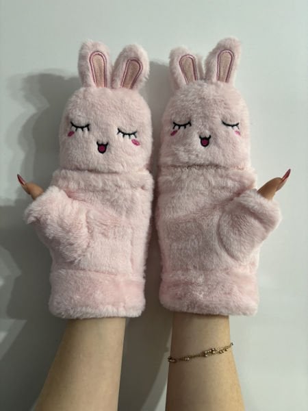 Peluş Tavşan Eldiven