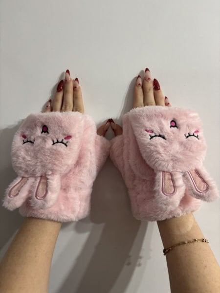 Peluş Tavşan Eldiven