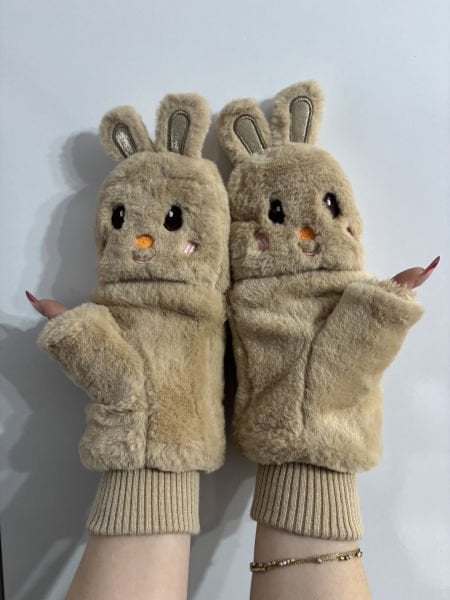 Peluş Tavşan Eldiven