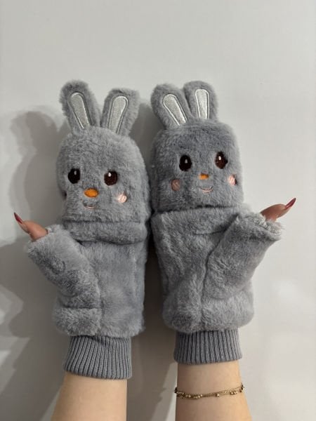 Peluş Tavşan Eldiven