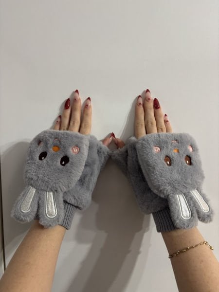 Peluş Tavşan Eldiven