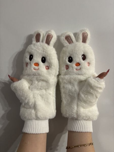 Peluş Tavşan Eldiven