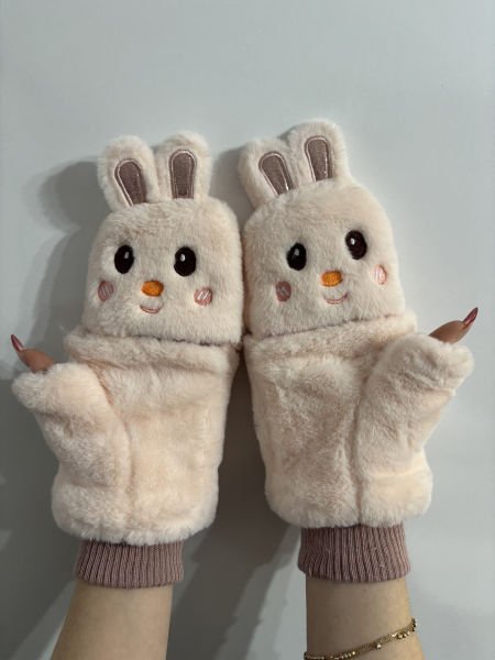 Peluş Tavşan Eldiven