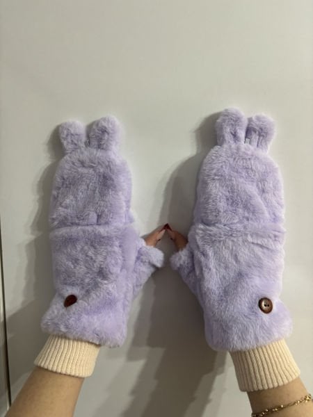 Peluş Tavşan Eldiven