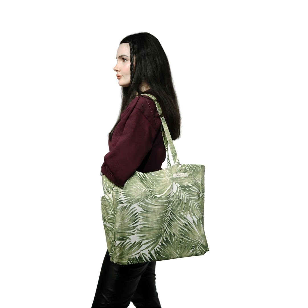 KAHEV Çanta Yeşil Yaprak
