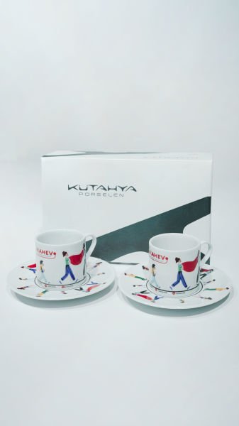 2'li Türk Kahvesi Kahraman Fincan Seti