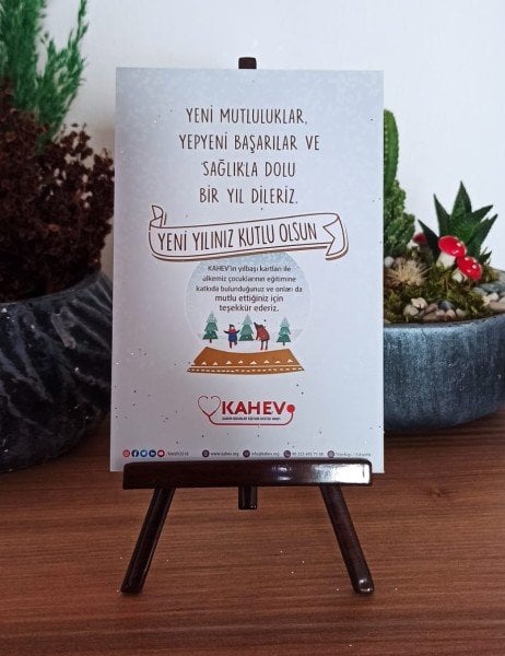 Simli Yılbaşı Bağış Kartı