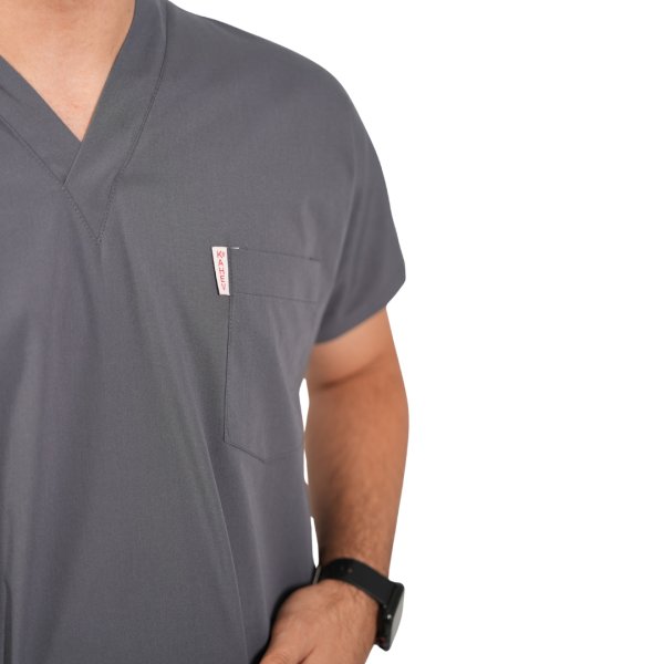 Açık Füme Yarasa Kol Erkek Cerrahi Forma