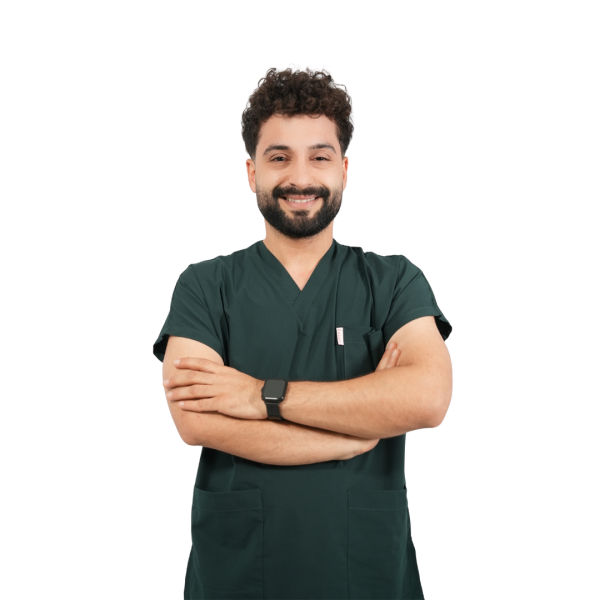 Koyu Yeşil Yarasa Kol Erkek Cerrahi Forma