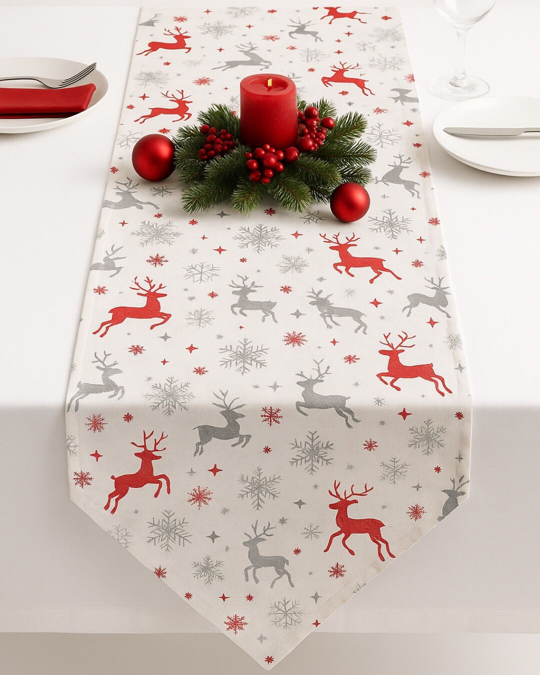 Yılbaşı Konseptli Geyikli Runner