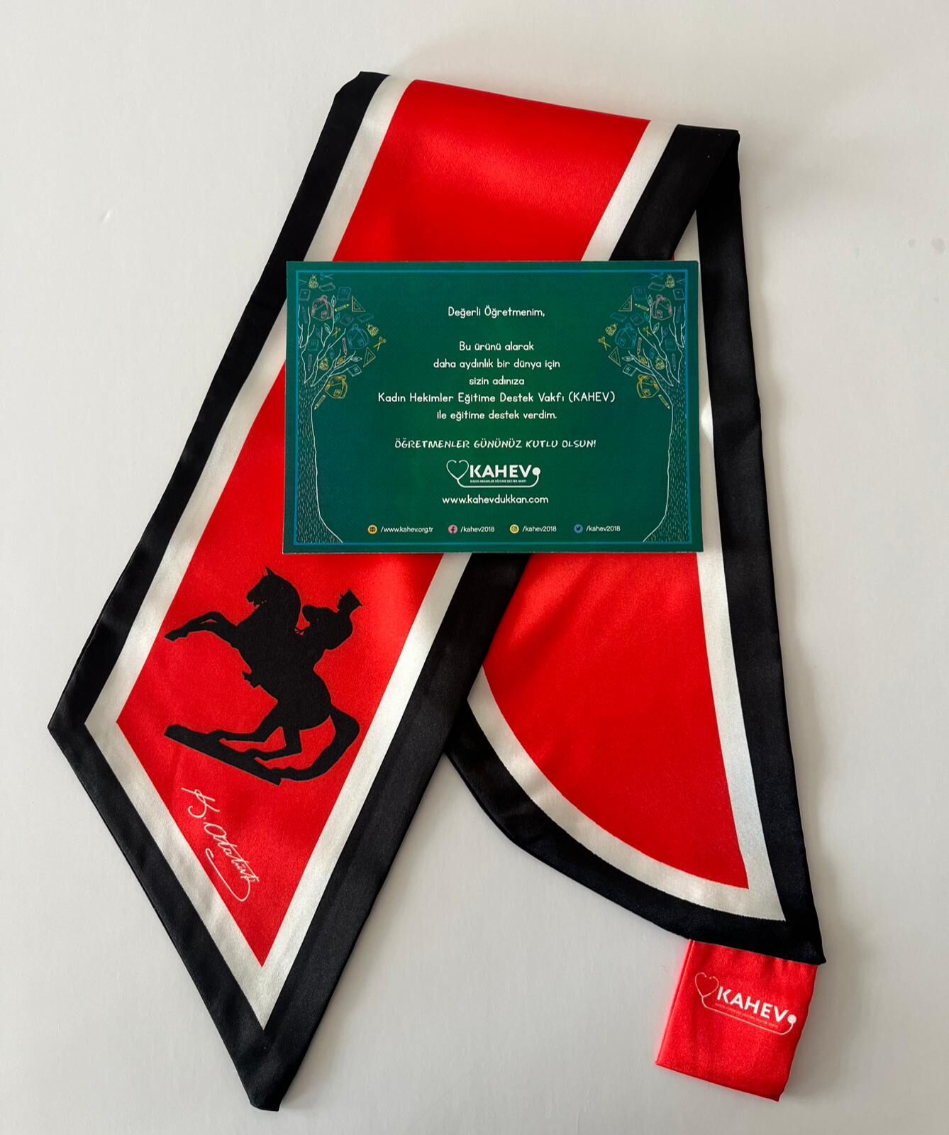 KAHEV Kırmızı Fular