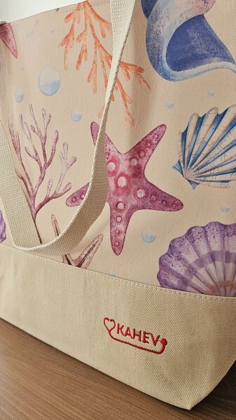 KAHEV Plaj Çantası-Deniz Kabuklu