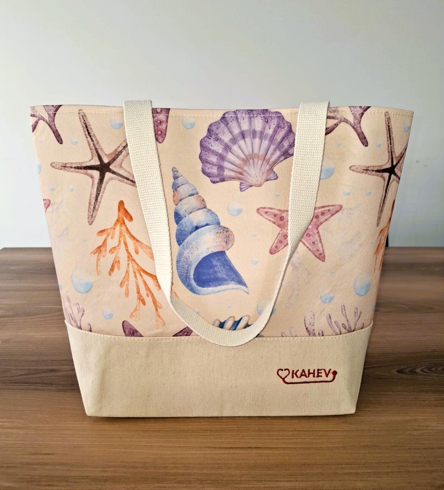 KAHEV Plaj Çantası-Deniz Kabuklu
