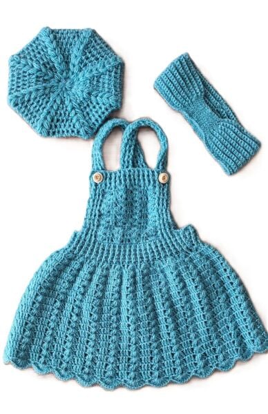 Mavi Bebek Elbise Set