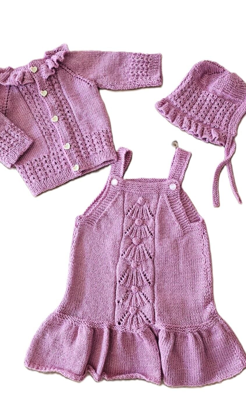 Lila Bebek Elbise Set