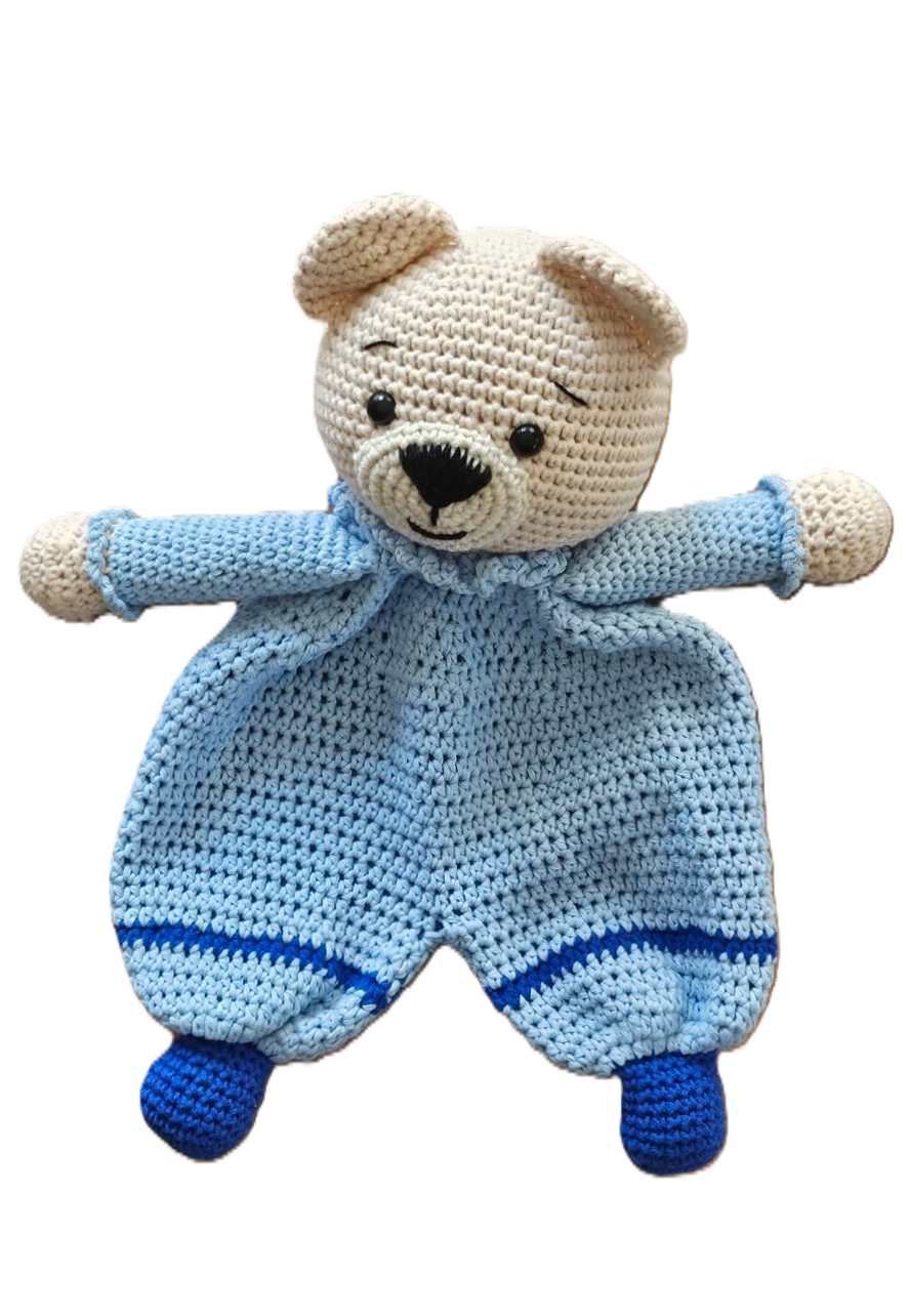 Amigurumi Mavi Ayıcık Uyku Arkadaşı