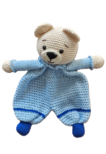 Amigurumi Mavi Ayıcık Uyku Arkadaşı