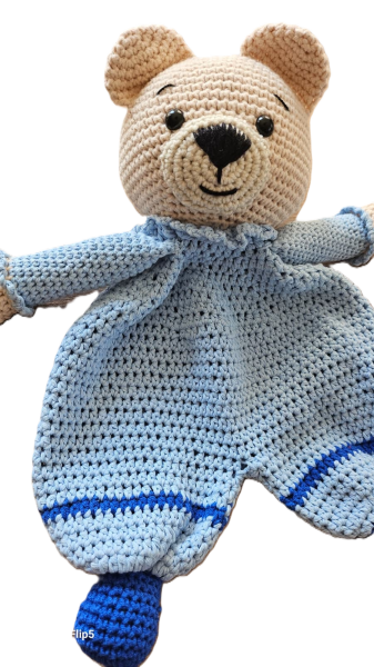 Amigurumi Mavi Ayıcık Uyku Arkadaşı