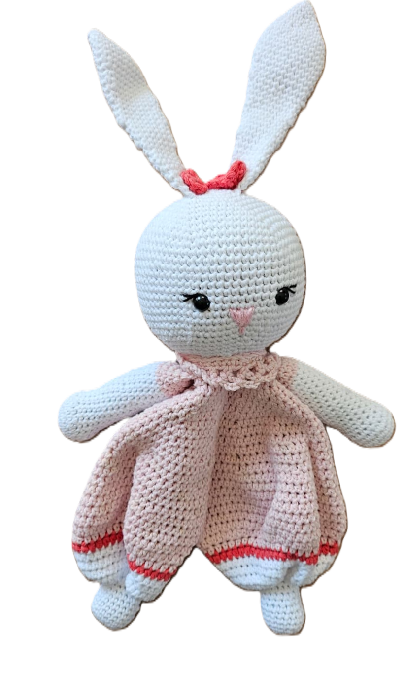 Amigurumi Pembe Tavşan Uyku Arkadaşı