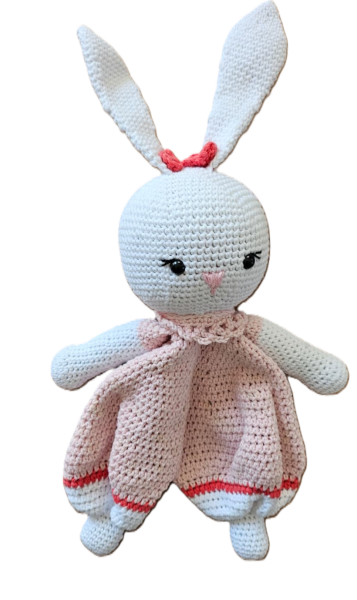 Amigurumi Pembe Tavşan Uyku Arkadaşı