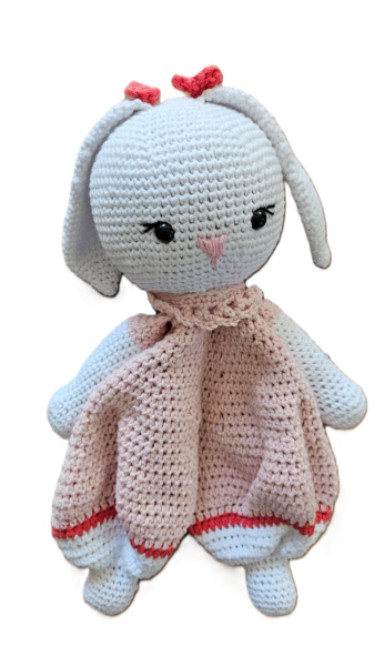 Amigurumi Pembe Tavşan Uyku Arkadaşı