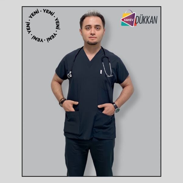 Füme Yarasa Kol Erkek Cerrahi Forma