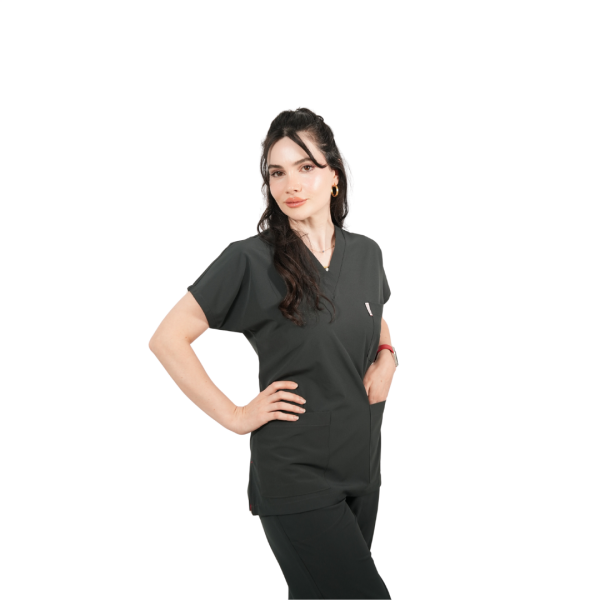 Füme Yarasa Kol Kadın Cerrahi Forma