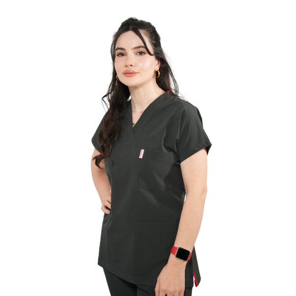 Füme Yarasa Kol Kadın Cerrahi Forma