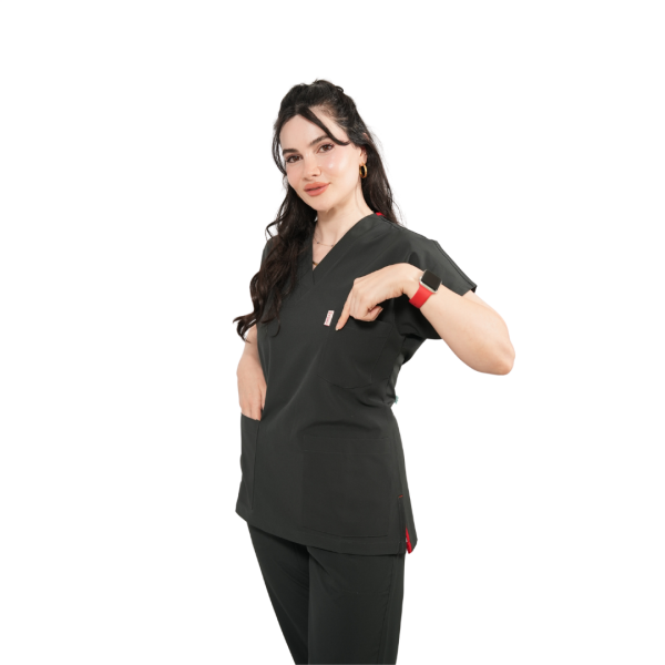 Füme Yarasa Kol Kadın Cerrahi Forma