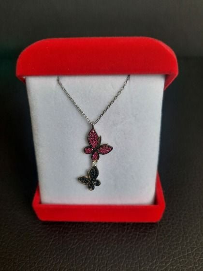 Kelebek Kolye gümüş