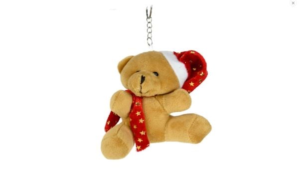 Yılbaşı Anahtarlık kırmızı şapka yıldızlı