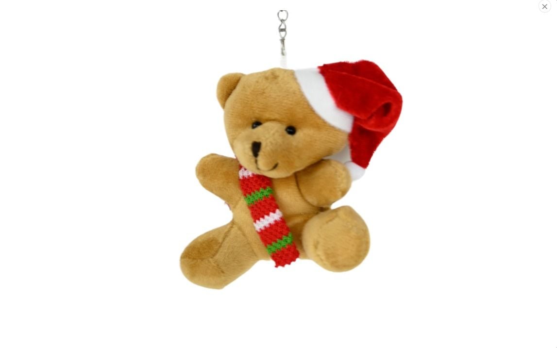 Yılbaşı Anahtarlık yeşil beyaz atkılı